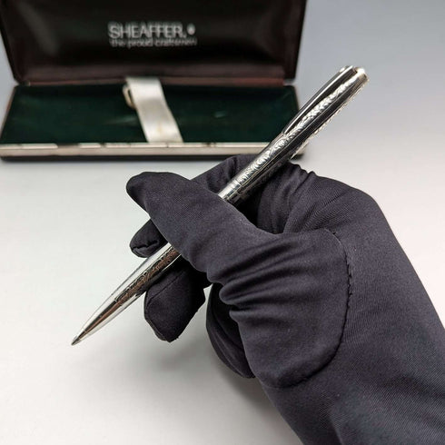 American Vintage Schafer Sterling Silver Ballpoint Pen with Case
