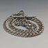 Circa 1910 British Antique Sterling Silver Albert Chain 44g Claw & Bowl Fob