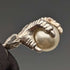 Circa 1910 British Antique Sterling Silver Albert Chain 44g Claw & Bowl Fob