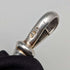 Circa 1910 British Antique Sterling Silver Albert Chain 44g Claw & Bowl Fob
