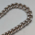 Circa 1910 British Antique Sterling Silver Albert Chain 44g Claw & Bowl Fob