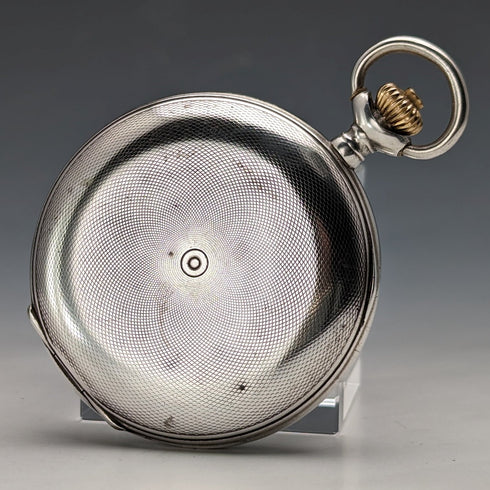 1910 年左右古董德國 Junghans 懷錶 ASTRA 銀邊獵人 工作狀況良好