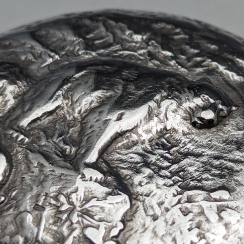 1912年頃 アンティーク ゼニス 懐中時計 彫刻銀側ハンター 動作良好