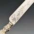 Circa 1860 British Antique White Pearl Handle Cutlery 12 Pair Set Walker & Hall