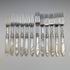 Circa 1860 British Antique White Pearl Handle Cutlery 12 Pair Set Walker & Hall