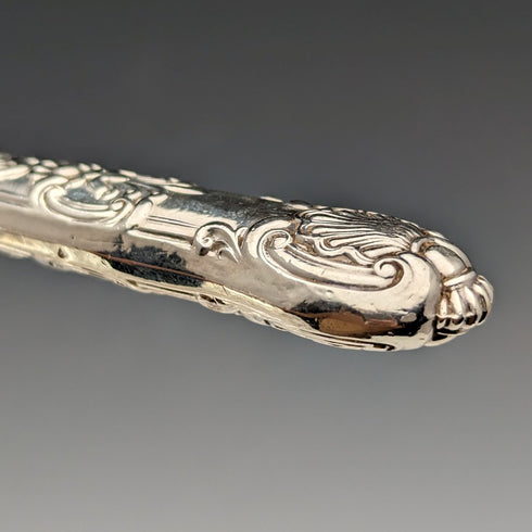 1862 年英國古董純銀甜點餐具 3 對套裝共 233 克 含馬丁和霍爾托盤