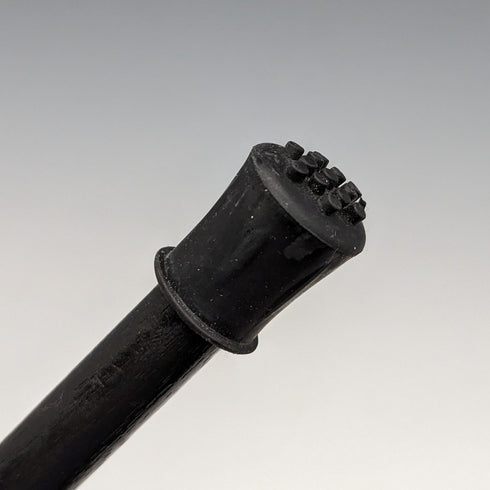 約 1914 年英國古董男士手杖角彎柄黑軸 85 厘米