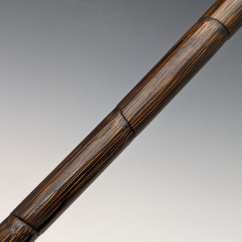 1921 British Antique Men's Cane, Lightweight Curved Handle, Sterling Silver Decoration, Brown Shaft, 88cm
