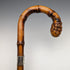 1926 British Vintage Men's Cane, Curved Handle, Sterling Silver Decoration, Bamboo Shaft, 82cm