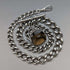 Circa 1890 British Antique Sterling Silver Albert Chain 59g Rotating Fob