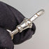 Circa 1890 British Antique Sterling Silver Albert Chain 59g Rotating Fob