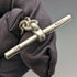 Circa 1900 British Antique Sterling Silver Albert Chain 33g Heart-shaped Amber Fob