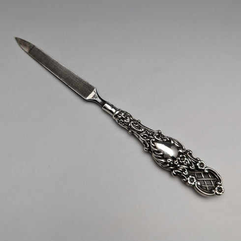 1897 British Antique Sterling Silver Handle Nail File L Bennett
