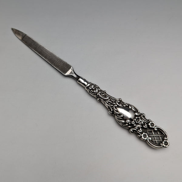 1897 British Antique Sterling Silver Handle Nail File L Bennett