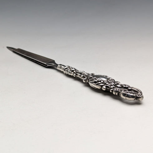 1897 British Antique Sterling Silver Handle Nail File L Bennett