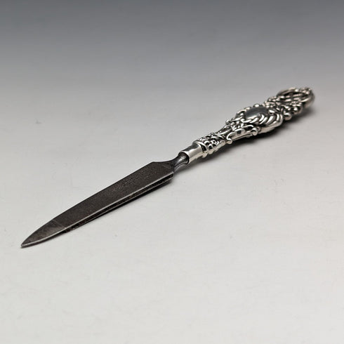 1897 British Antique Sterling Silver Handle Nail File L Bennett