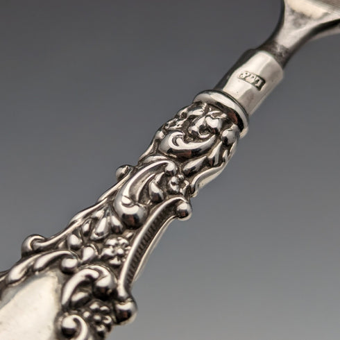 1897 British Antique Sterling Silver Handle Nail File L Bennett