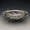1892 British Antique Sterling Silver Stem Center Bowl 292g Charles Stuart Harris