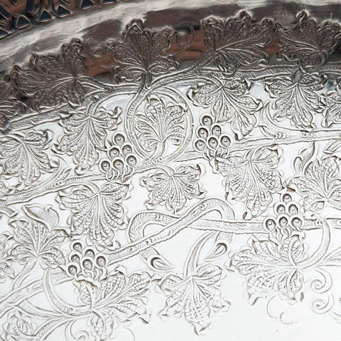British Vintage Silver Plated Compote/Tazza Diameter 23cm Ellis Barker