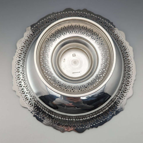 British Vintage Silver Plated Compote/Tazza Diameter 23cm Ellis Barker