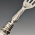 1875 British Antique White Pearl Handle & Sterling Silver Blade Cutlery 9 Pair Set Walker & Hall Wooden Box