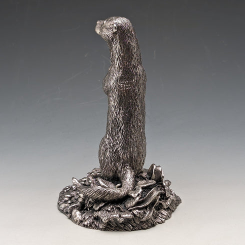 英国 カントリーアーティスト社 カワウソ 純銀張り彫刻 フィギュリン