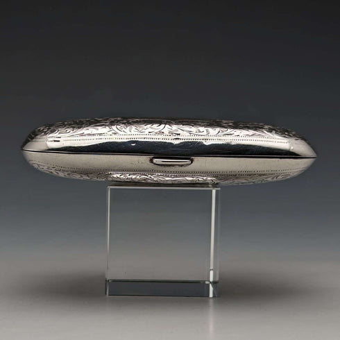 1919 British Antique Sterling Silver Coin Purse, 69g, William Hair Haseler