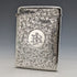 1898 British Antique Sterling Silver Card Case 62g William Neale