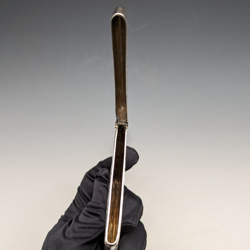 1898 British Antique Sterling Silver Card Case 62g William Neale