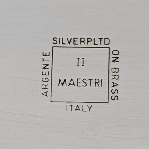 イタリアン ヴィンテージ シルバープレート製 サイレントバトラー II Maestri