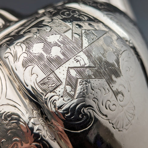 1840 年英國古董純銀學士茶壺 492 克巴納德家族