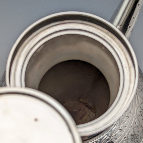 約 1880 年英國古董鍍銀咖啡壺 Walker & Hall