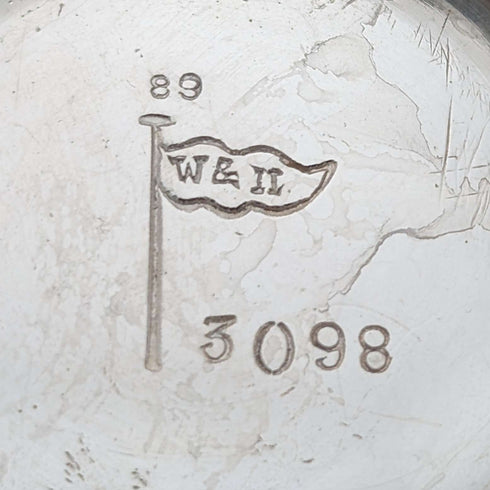 約 1880 年英國古董鍍銀咖啡壺 Walker & Hall