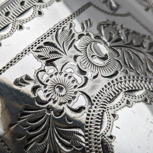 1885年頃 英国アンティーク シルバープレート製ティーポット Walker & Hal