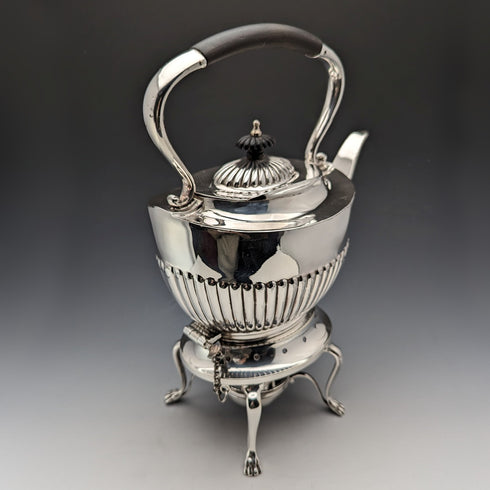 1900年頃 英国アンティーク シルバープレート製 ティーケトルセット John Pound