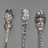 Circa 1900 US Antique Sterling Silver Souvenir Spoon x6 Teaspoon Size Total 100g