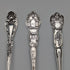 Circa 1900 US Antique Sterling Silver Souvenir Spoon x6 Teaspoon Size Total 100g