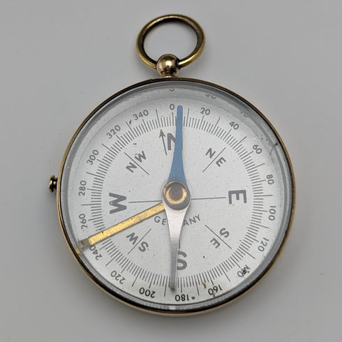 german vintage brass compass