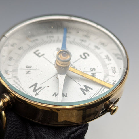 german vintage brass compass