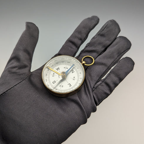 german vintage brass compass