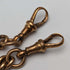 British antique rolled gold double Albert chain without fob
