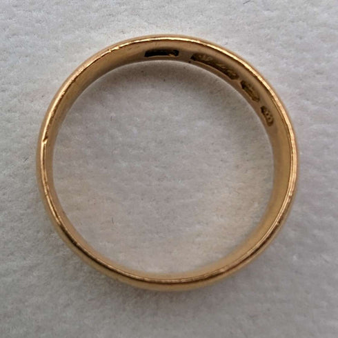 1896 British Antique Jewelry K22 Gold Ring Ring SH