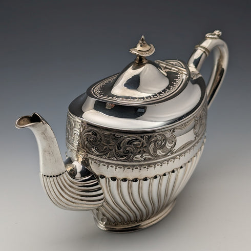 1913年頃 英国アンティーク シルバープレート製 ティーセット James Ballatyne & Sons