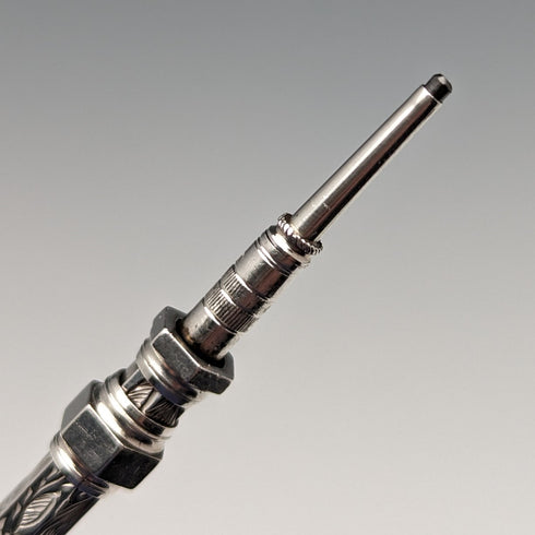 英国アンティーク シャープペンシル ブラッドストーン装飾 伸縮式84-108mm