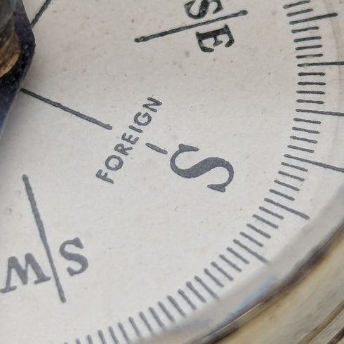 Vintage Brass Compass Foreign