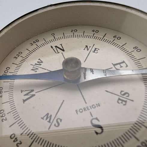 Vintage Brass Compass Foreign