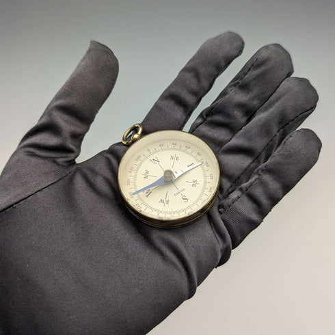 Vintage Brass Compass Foreign