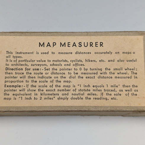 Vintage German map measure and compass in box