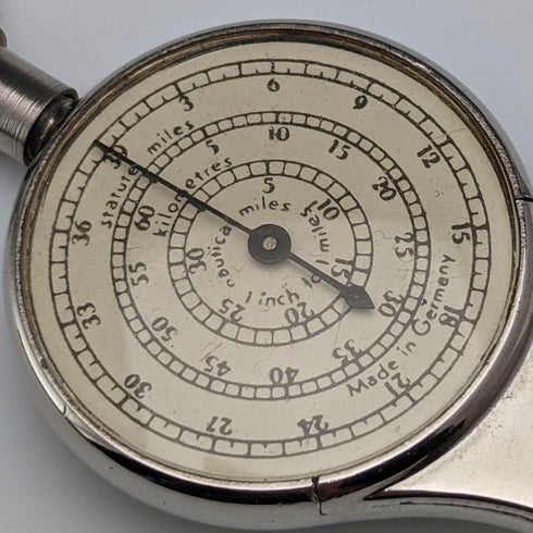 Vintage German map measure and compass in box
