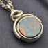 1897 British Antique Sterling Silver & Natural Stone Rotating Fob Sterling Silver Necklace